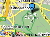 parcours Vincennes 8,8 Km