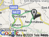 parcours Wars-Andelaine-Bombaye-Mons-Surisse-Train bleu-Mortroux-Chaume-Vicinal-Wichampré-Affnay