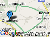 parcours Chaumont-Opprebais-Incourt-Longueville-Chaumont-17.5km