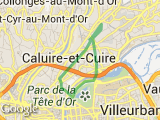 parcours Caluire quai du Rhone
