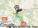 parcours Autun VTT 1 (via plateau d'Antully et Fragny)