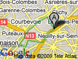 parcours Levallois - Pont de Levallois- Pont de Puteau et retour