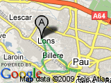 parcours Lons bord du gave Pau chateau AR