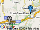 parcours Pré-Ravel 141 : Court-Saint-Etienne -> Genappe
