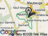 parcours France--Hautmont--romu 21km