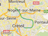 parcours MÃ©tro chateau de Vincennes- av Guynemer, par les bords de marne Nord