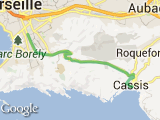 parcours Marseille - cassis (km pile poil)
