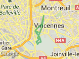 parcours Montreuil-Vincennes avec parcours de santé