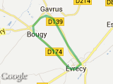 parcours Gavrus-Evrecy-Bougy-Gavrus