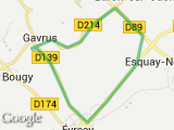 parcours Gavrus-Esquay-Evrecy-Gavrus